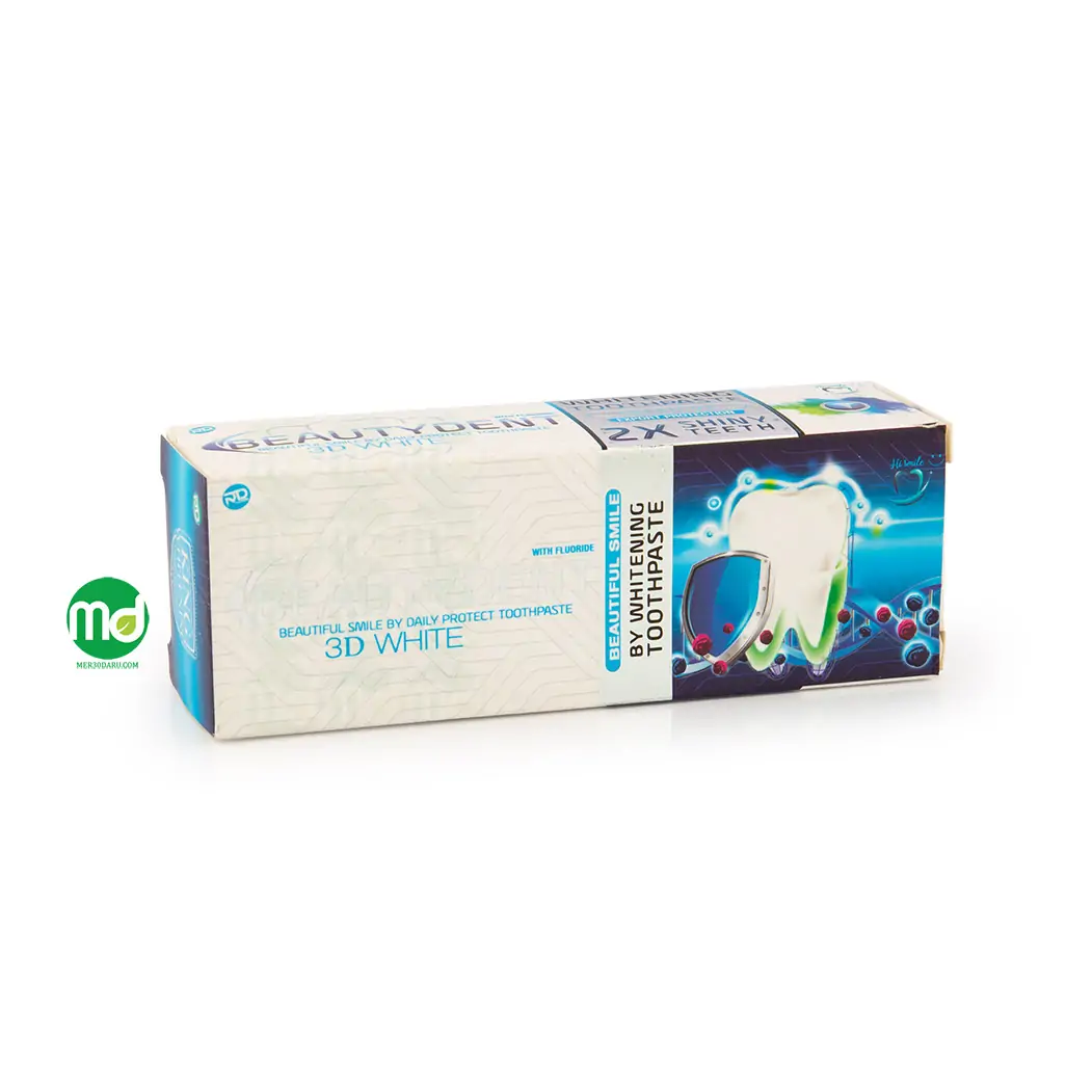 خمیر دندان سفید کننده بیوتی دنت مدل 3D