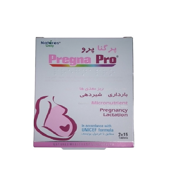قرص پرگنا پرو نیچرز اونلی بسته 30 عددی