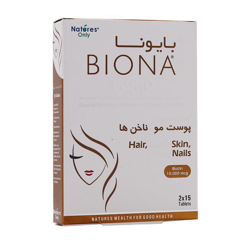 قرص بایونا نیچرز اونلی بسته 30 عدد
